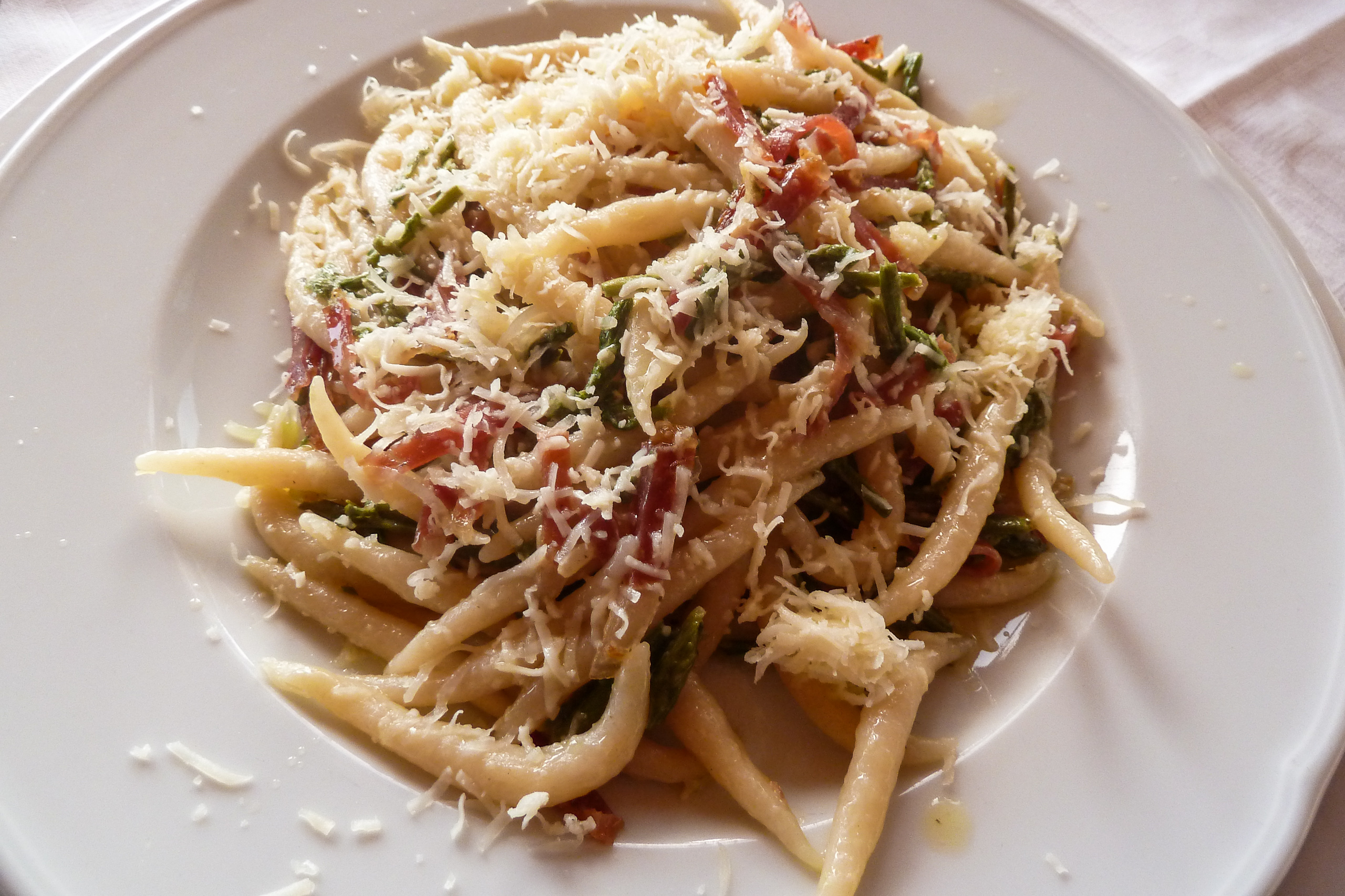 Pasta mit Speck und Gemüse – Abendessen bei Sonja
